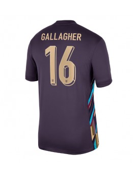 England Conor Gallagher #16 Replika Borta Kläder EM 2024 Kortärmad